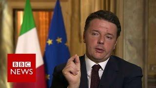 Brexit: 'British people made bad decision on EU' Matteo Renzi - BBC News