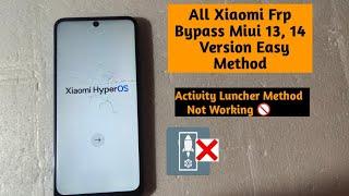 Redmi Note 11 Frp Bypass Miui 14 | All Xiaomi HyperOs 13, 14 Frp Bypass Easy Method 2024