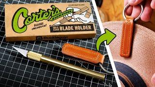 REVIEW Corter Leather x Buckleguy brass craft blade holder