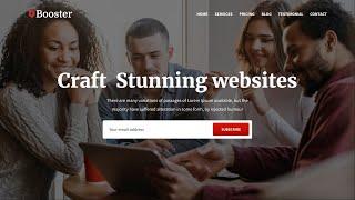 How to make a website design with HTML, CSS and Bootstrap / Bootstrap 5 landing page