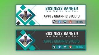 How To Design a Web Banner for Business - Photoshop Tutorial