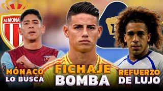 JAMES RODRÍGUEZ A LA LIGA MX ¿DÓNDE JUGARÁ? | CARRASQUILLA CERCA DE PUMAS | EDSON ÁLVAREZ AL MÓNACO