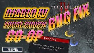 Diablo IV Local Couch Co-Op Multiplay Bug Fix
