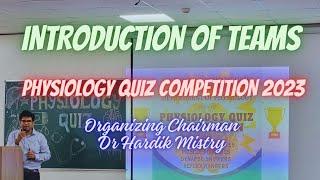 PHYSIOLOGY QUIZ COMPETITION 2023 | Dr HARDIK MISTRY