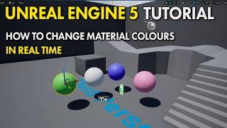 Change Colors Of Materials In Real Time - Unreal Engine 5 UE5 Free Tutorial