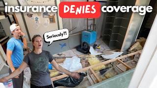 Our Biggest Renovation Emergency EVER | Insurance denies claim so we're doing it ourselves