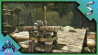 JOURNEY TO THE NEW BASE LOCATION! CLIFF PLATFORMS & WOODEN ELEVATOR! - Ark: Aberration [Gameplay E5]