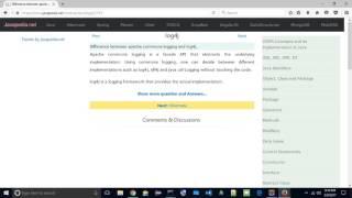 Difference between apache commons logging and log4j. | javapedia.net
