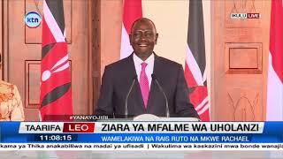 Rais William Ruto amlaki mfalme wa uholanzi Willem Alexander na malkia Maxima katika ikulu