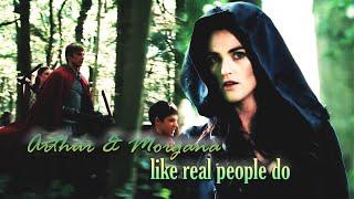 Arthur/Morgana | the one in which the king meets the forest witch  (au)