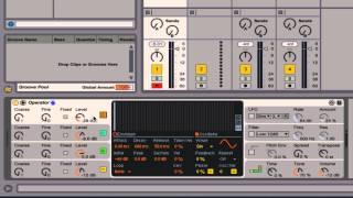 Ableton Tutorial: Operator - Oscillators