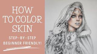 How to Color Skin with Prismacolor - Adult Coloring Tutorial