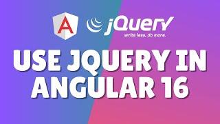 How to use jQuery in Angular 16?