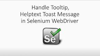 How To Capture and Validate Tooltip in Selenium WebDriver