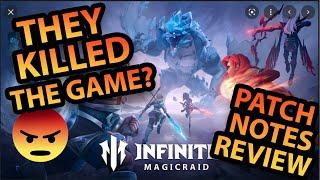 Infinite Magicraid : PATCH NOTES FROM HELL ?? SCARY TIMES !!