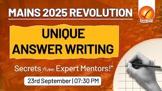 MAINS 2025 REVOLUTION: Unique Answer Writing Secrets from Expert Mentors | Vajiram and Ravi