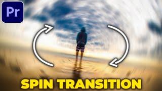 Spin Transition Tutorial in Premiere Pro | Spin Blur Rotation Transition