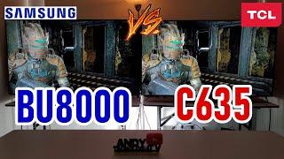 SAMSUNG BU8000 vs TCL C635: Crystal vs QLED / Smart TVs 4K