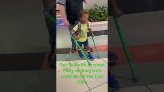 Our Son with Cerebral Palsy walking  #cerebralpalsy #cp #neurologicaldisorder #cerebralpalsey