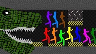 Survival Stickman Race: Monster Crocodile