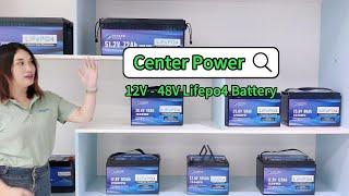 Center Power 12V 24V 36V 48V Lifepo4 Battery