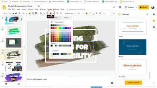 Making Transparent Boxes in Google Slides