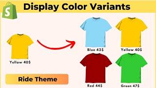 How To Show Variants As Separate Products On Shopify [RIDE THEME] | No App