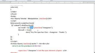 HASCLASS METHOD IN JQUERY DEMO TAMIL