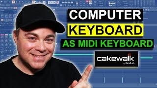 How to Use Virtual Midi keyboard In Cakewalk by Bandlab
