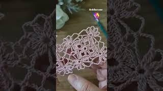 crochet tutorial #crochet #knitting #pattern #hobilaryum #lace #crochetdoily #örgümodelleri