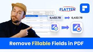 How to remove fillable fields in PDF