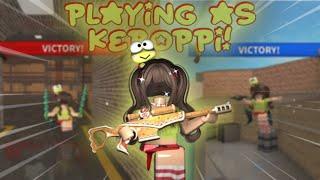 PLAYING AS KEROPPI IN MM2! *KEYBOARD ASMR*