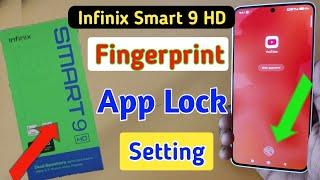 Infinix Smart 9 hd fingerprint app lock/Infinix Smart 9 hd me app lock kaise kare/apps lock