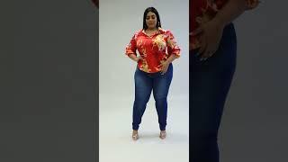 Plus size models lifestyle curvy woman in America jeans dress.plus size women Fashion beauty.