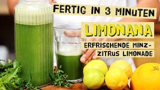 Dieses erfrischende Sommergetränk kannst du schnell und günstig selber machen -  Limonade - Limonana