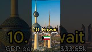 Top 10 Richest Countries In Asia 2023 #short