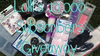 CLOSED - 10000 Subscribers Giveaway Lolli Lulu Crafts