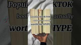 Popular Booktok books that are WORTH the HYPE #booktube #books #bookish  #read #booktok #bookrecs