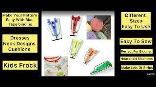 DIy Continuous Bias Tape | Sewing Accessories |Bias Tape Tool Various Sizes