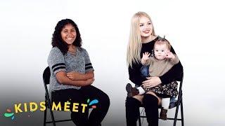 12 Year Old Girl Meets a Teen Mom | Kids Meet | HiHo Kids