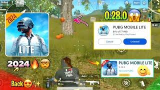 Pubg Lite New 0.28.0 Old Comeback Update 2024 | Pubg Mobile Lite 0.28.0 Back Update 2024 