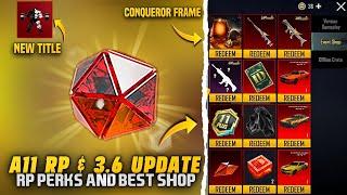  Free Mythic Emblem & Brand New Title | A11 Royal Pass & 3.6 Update Best Shop | New Conqueror Frame