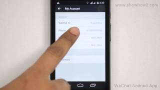 WeChat Android App - How To Change Your phone Number