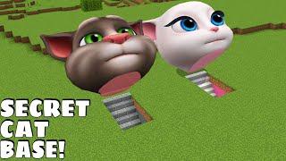 I found SECRET TALKING TOM AND ANGELA UNDERGROUND BASE in Minecraft - Gameplay - Coffin Meme