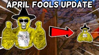 NEW Gorilla Tag April Fools 2023 Update! (Change your size!)