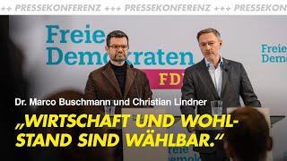 100-Tage-Agenda der Freien Demokraten | Pressekonferenz mit Christian Lindner & Dr. Marco Buschmann