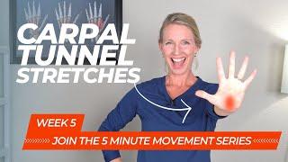 Carpal Tunnel Relief Stretches for Both Hands: 5 Minute Follow Along Movement Series Week 5