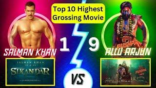 Allu Arjun vs Salman Khan: Top 10 Highest Grossing Movies | Pushpa 2 vs Sikandar Movie Teaser