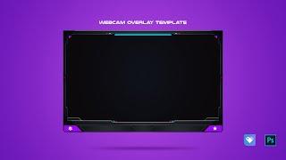 Free Webcam Overlay Template For YouTube/Twitch | PSD