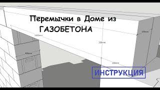 Перемычки в доме из газобетона. Инструкция